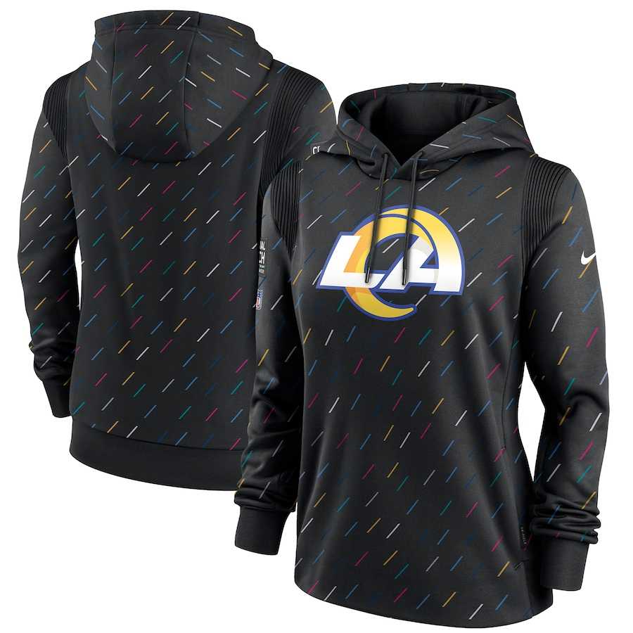 Women's Los Angeles Rams Nike Anthracite 2021 NFL Crucial Catch Therma Pullover Hoodie,We sell and wholesale Women's Los Angeles Rams Nike Anthracite 2021 NFL Crucial Catch Therma Pullover Hoodie on line form chian!